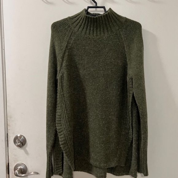 American Eagle Outfitters Olive Green Turtleneck Sweater - Picture 7 of 14